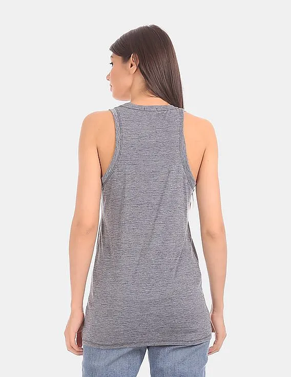 GAP Women Grey Racerback Muscle Tank