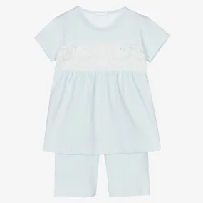 Girls Blue Short Pyjamas