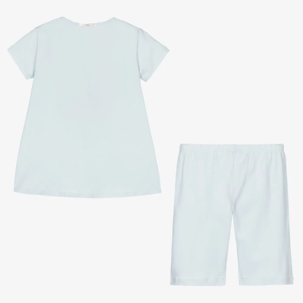 Girls Blue Short Pyjamas