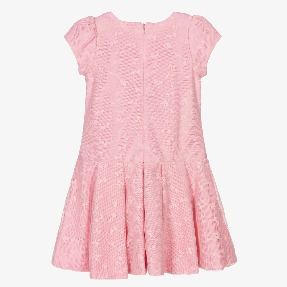 Girls Pink Dress & Bag Set