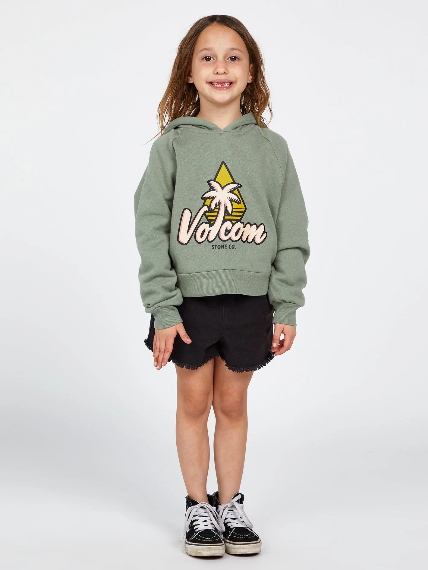 Girls Truly Stokin Hoodie - Light Army