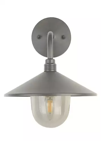 Grey Fisherman Outdoor Wall Light with Glass Shade | Kaleidoscope