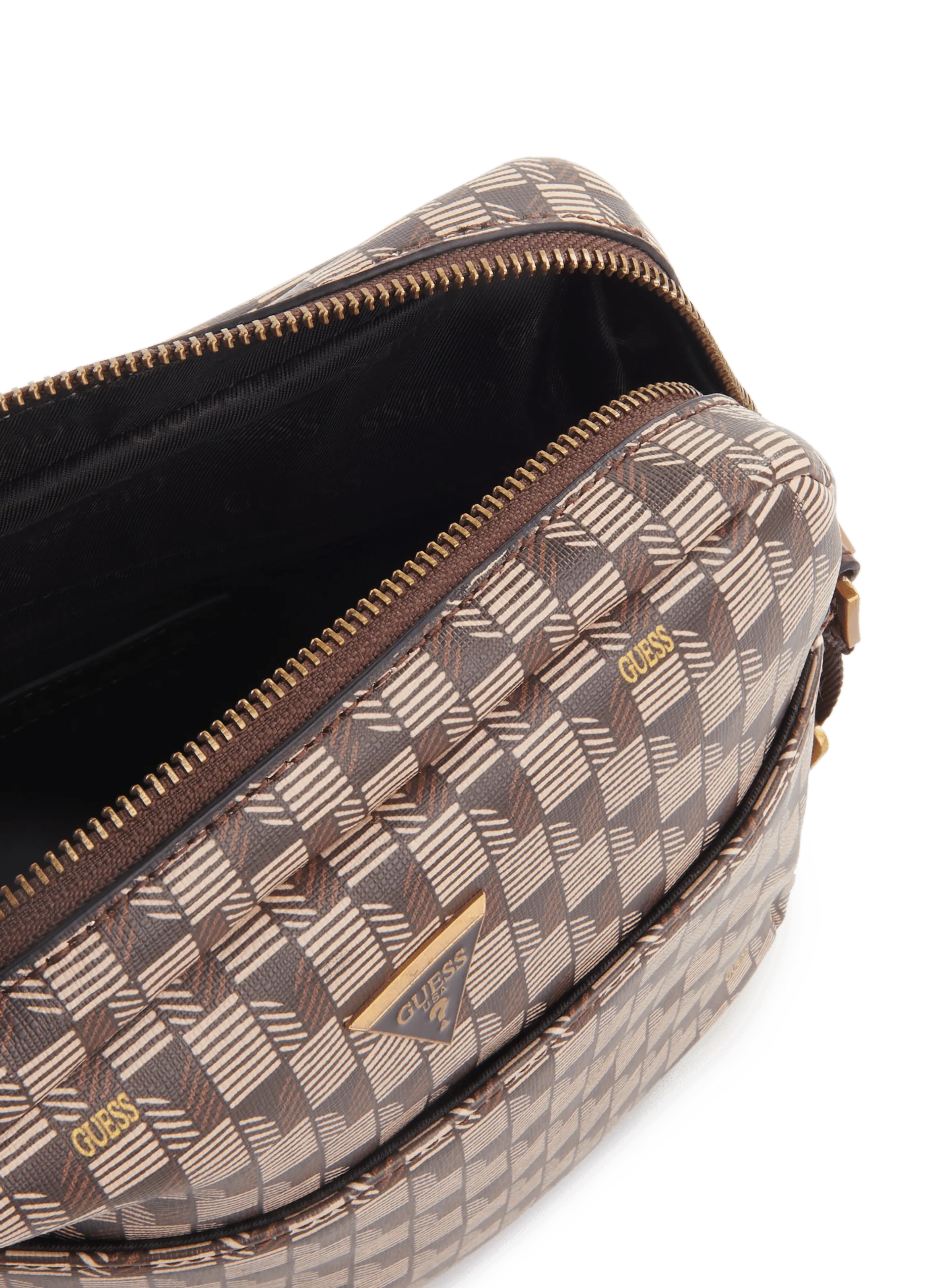 GUESS  Printed shoulder bag - Brown