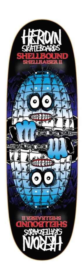 Heroin Skateboards Shellraiser II Shellbound Symmetrical Egg Deck 9.5