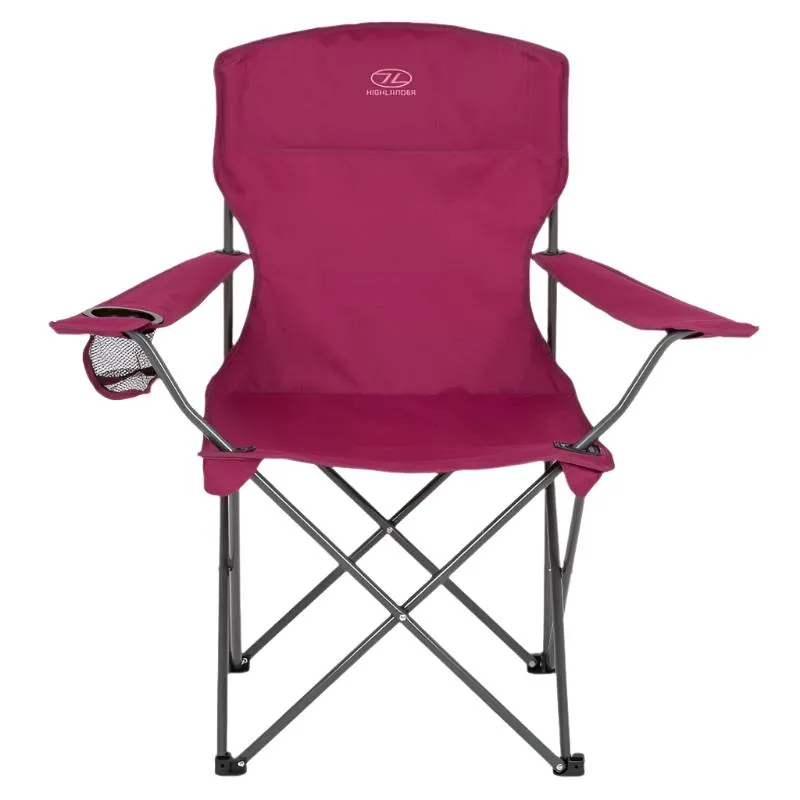 Highlander Edinburgh Folding Camping Chair with Cup Holder