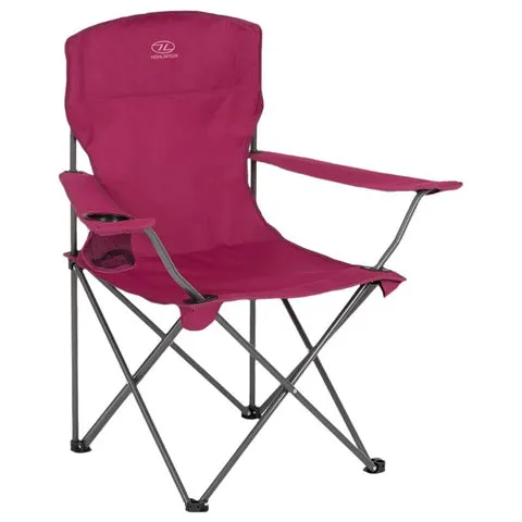 Highlander Edinburgh Folding Camping Chair with Cup Holder