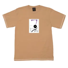 HODDLE SKATEBOARDS TRIFID TEE SAND