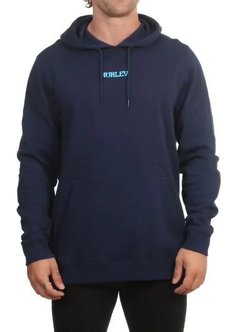 Hurley Cosmic Waves Slub Hoodie Midnight Aqua