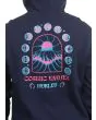 Hurley Cosmic Waves Slub Hoodie Midnight Aqua