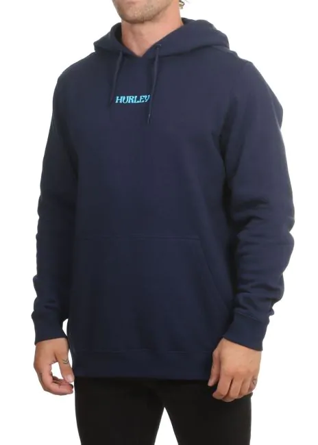 Hurley Cosmic Waves Slub Hoodie Midnight Aqua