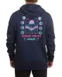 Hurley Cosmic Waves Slub Hoodie Midnight Aqua