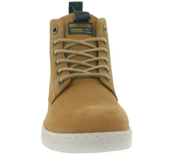 Jack & Jones JFWArnott Nubuck Boot SN stivaletti da uomo con tacco largo stivali autunnali 12215530 beige