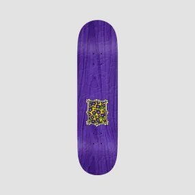 Krooked Flowers Frame Emboss Skateboard Deck Assorted Stains - 8.5"