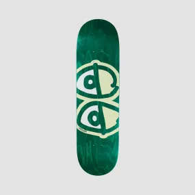 Krooked Team Eyes White Skateboard Deck Various stains - 8.75"