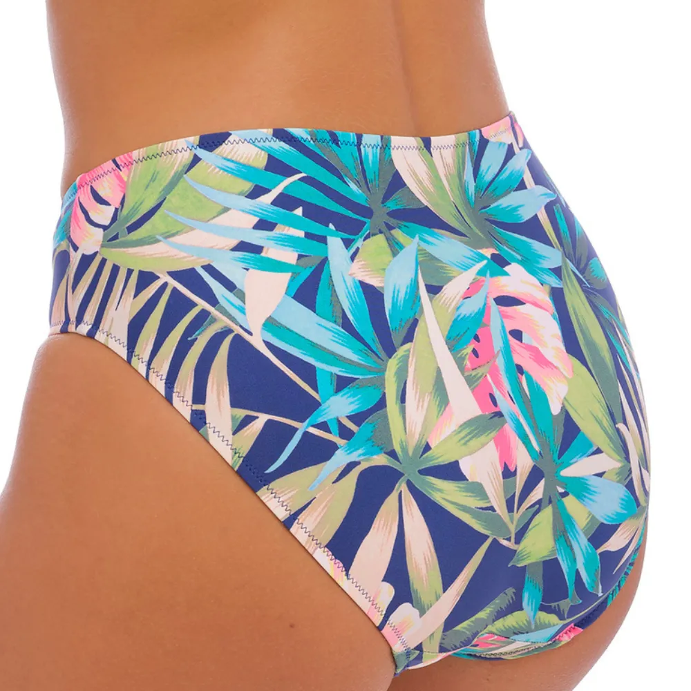 Langkawi French Navy Mid Rise Bikini Bottom