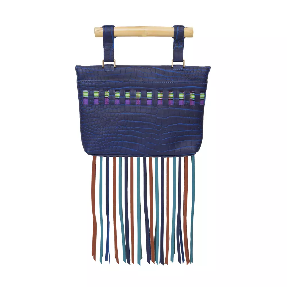 --Lisa cross body blue bag-