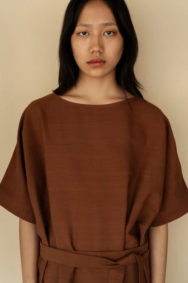 LISA Dress - CHESTNUT