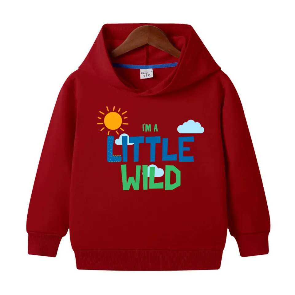 Little Wild Printed Hoodie For Kids - Deal20one