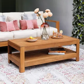 Logan Teak Wood Outdoor Coffee Table