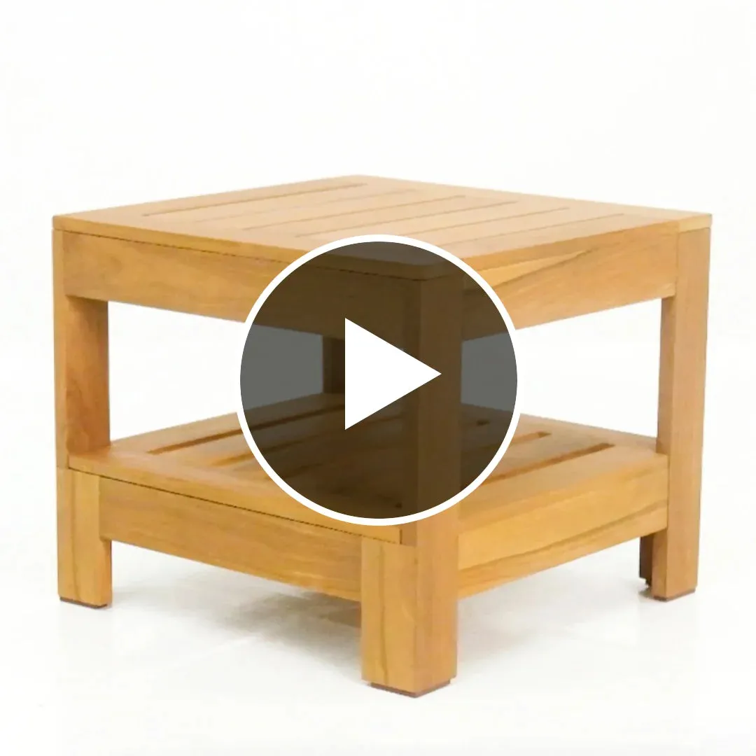 Logan Teak Wood Outdoor Side Table