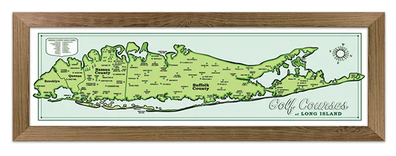 Long Island Golf Course Map