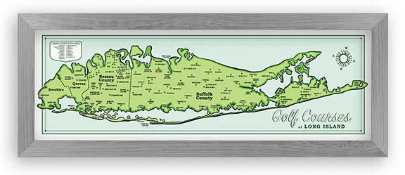 Long Island Golf Course Map