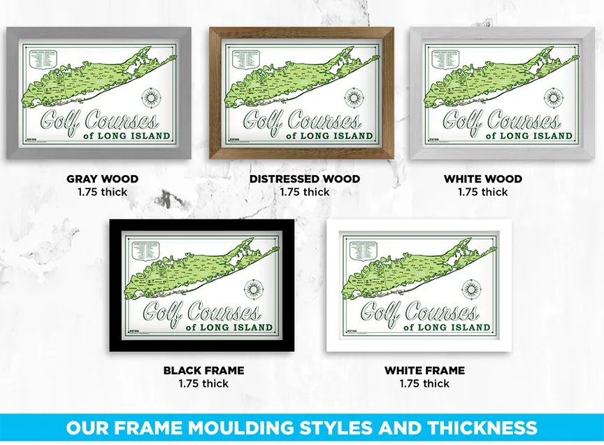 Long Island Golf Course Map