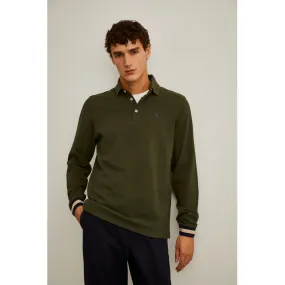 Long-sleeve regular fit polo shirt