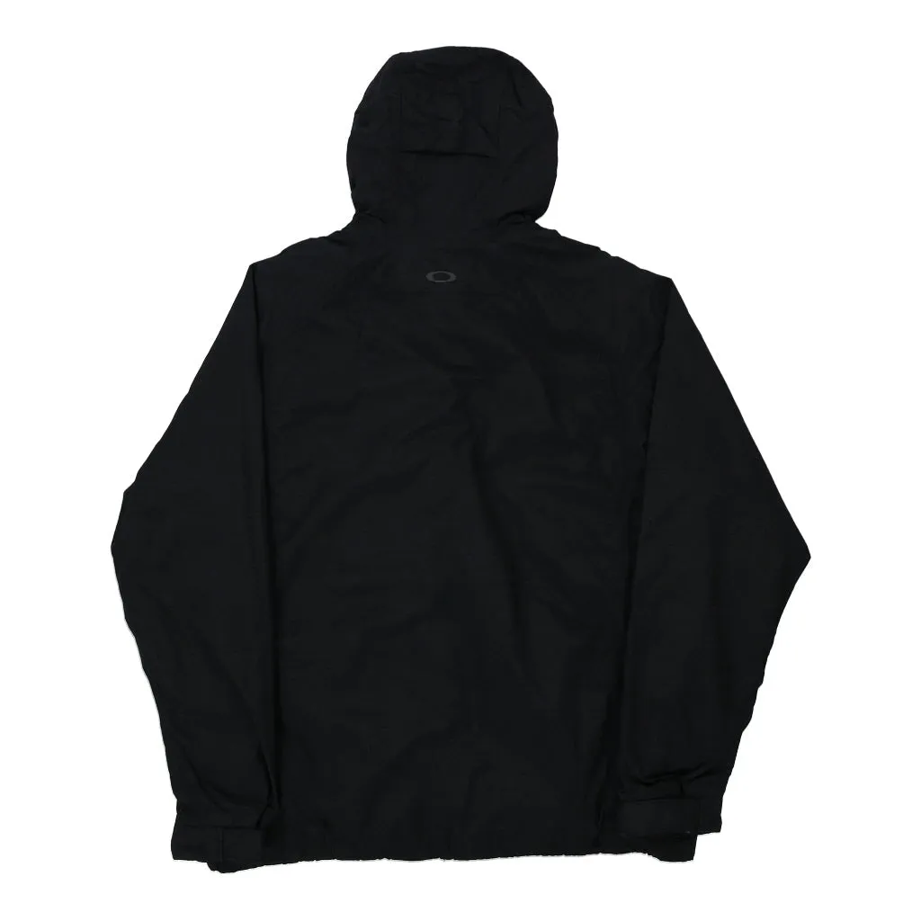 Loose Fit Oakley Jacket - Large Black Nylon