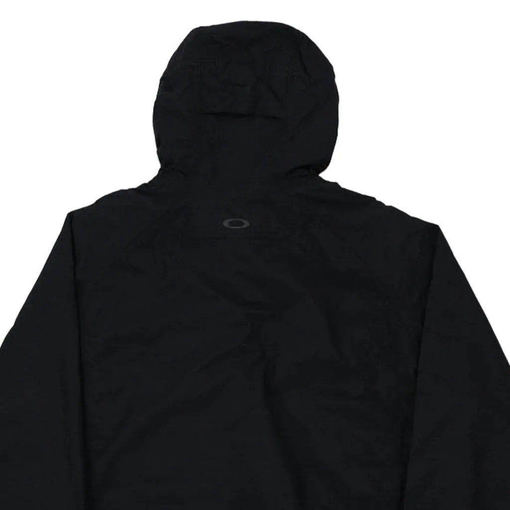 Loose Fit Oakley Jacket - Large Black Nylon