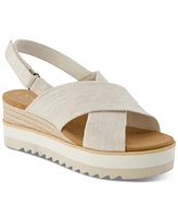 Macy's Toms Women's Diana Crisscross Platform Wedge Sandals