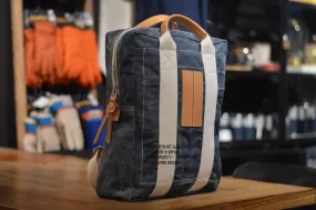 MANIKOMIO Aviator's Backpack Cotton Navy Blue