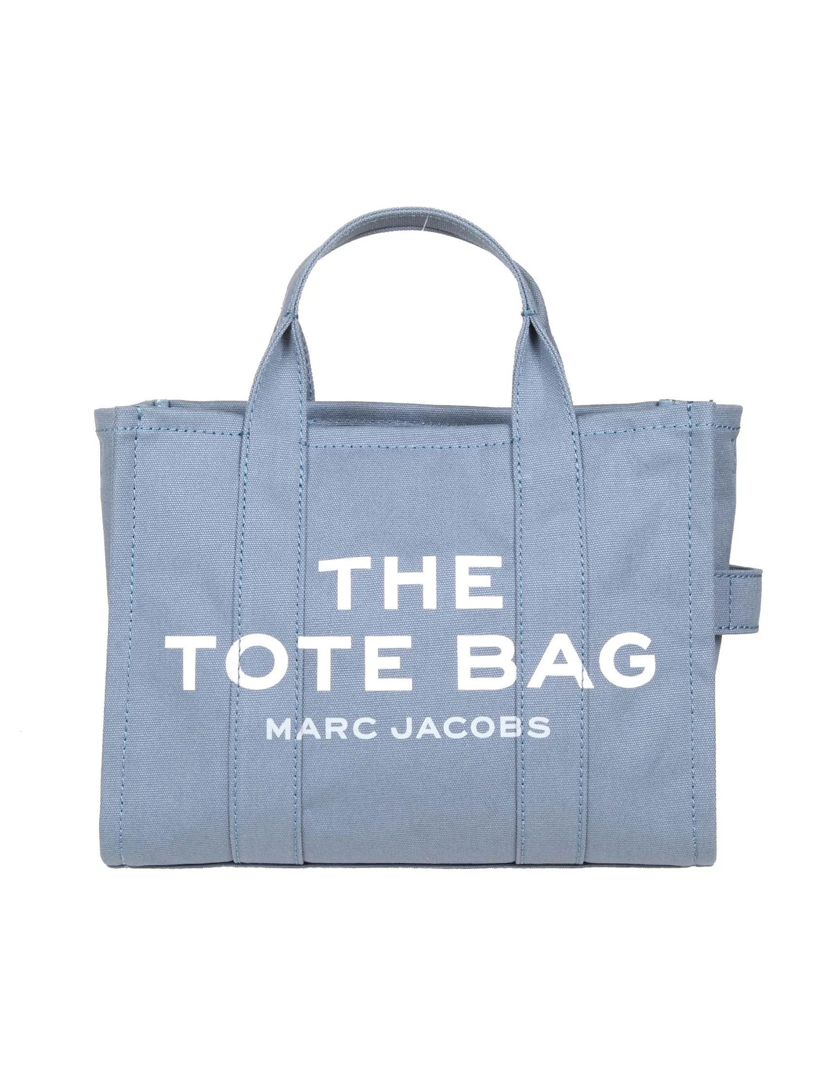 MARC JACOBS THE SMALL TOTE IN CANVAS COLOR BLUE DENIM