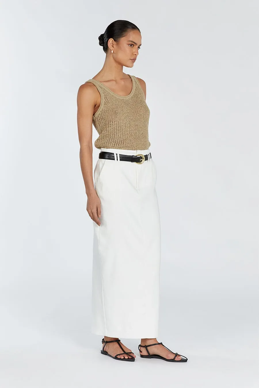 MARGOT SAGE SCOOP KNIT TANK