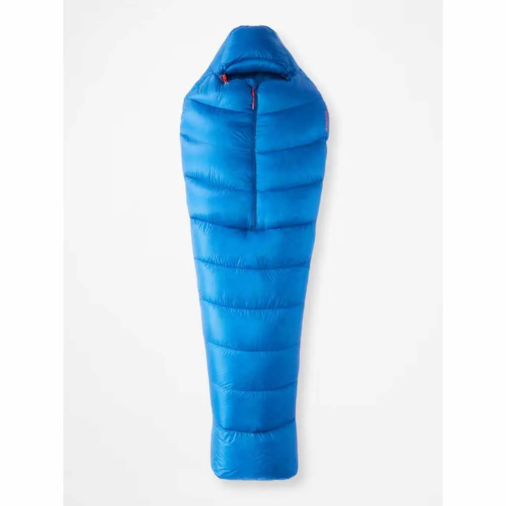 Marmot Men's Bantamweight 15 Center Zipper Short Sleeping Bag - Dark Azure/Clear Blue