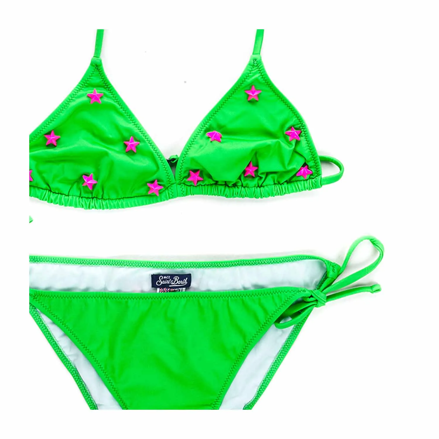 Mc2 Saint Barth Green Bikini For Girls