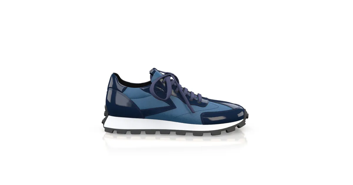 Men's Leather Running Sneakers 56866