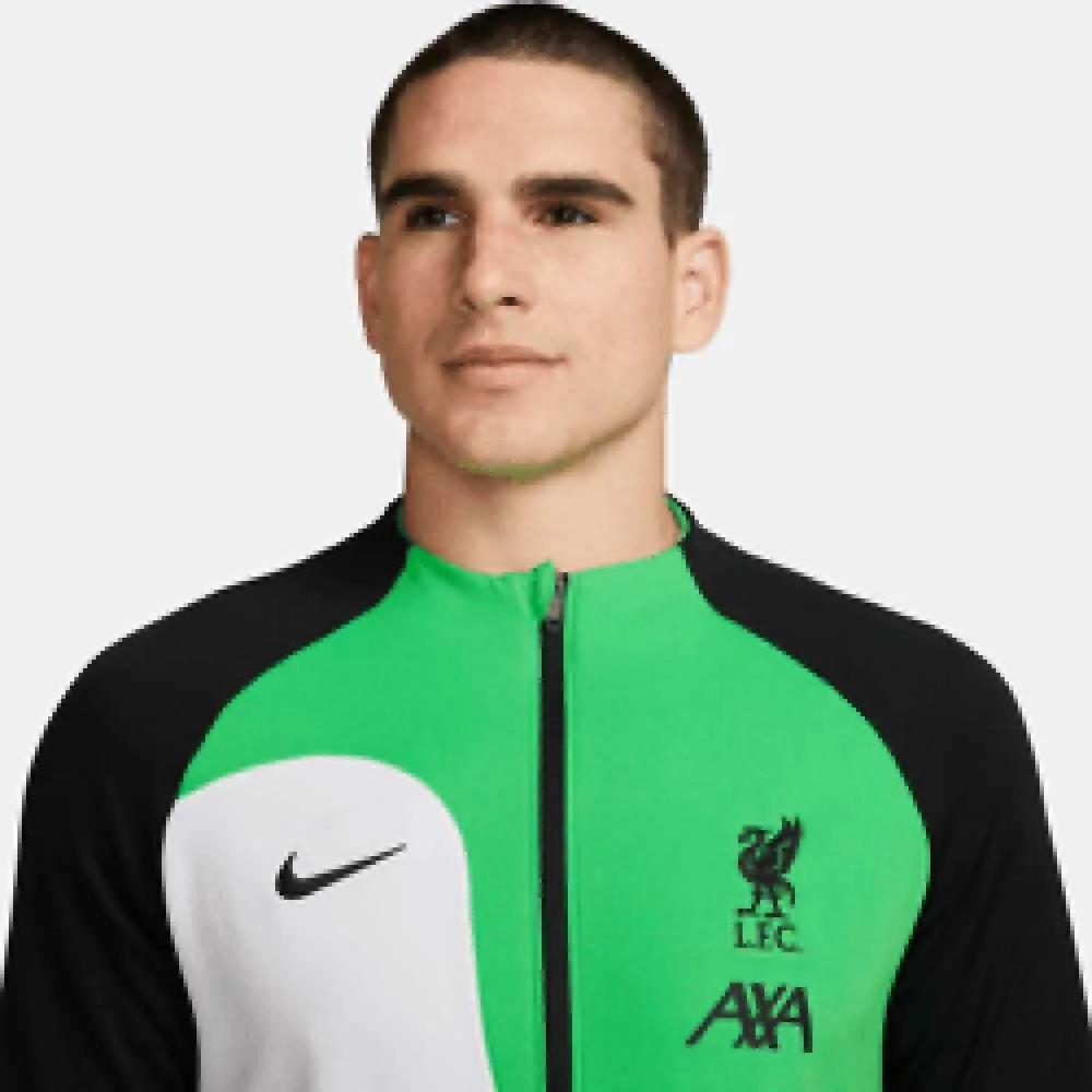 Men's Liverpool FC Academy Pro Jacket - White/Green Spark/Black