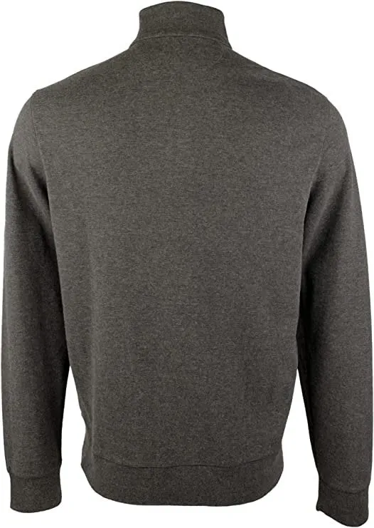 Men's Luxury Jersey Quarter-Zip Pullover-GY-Small