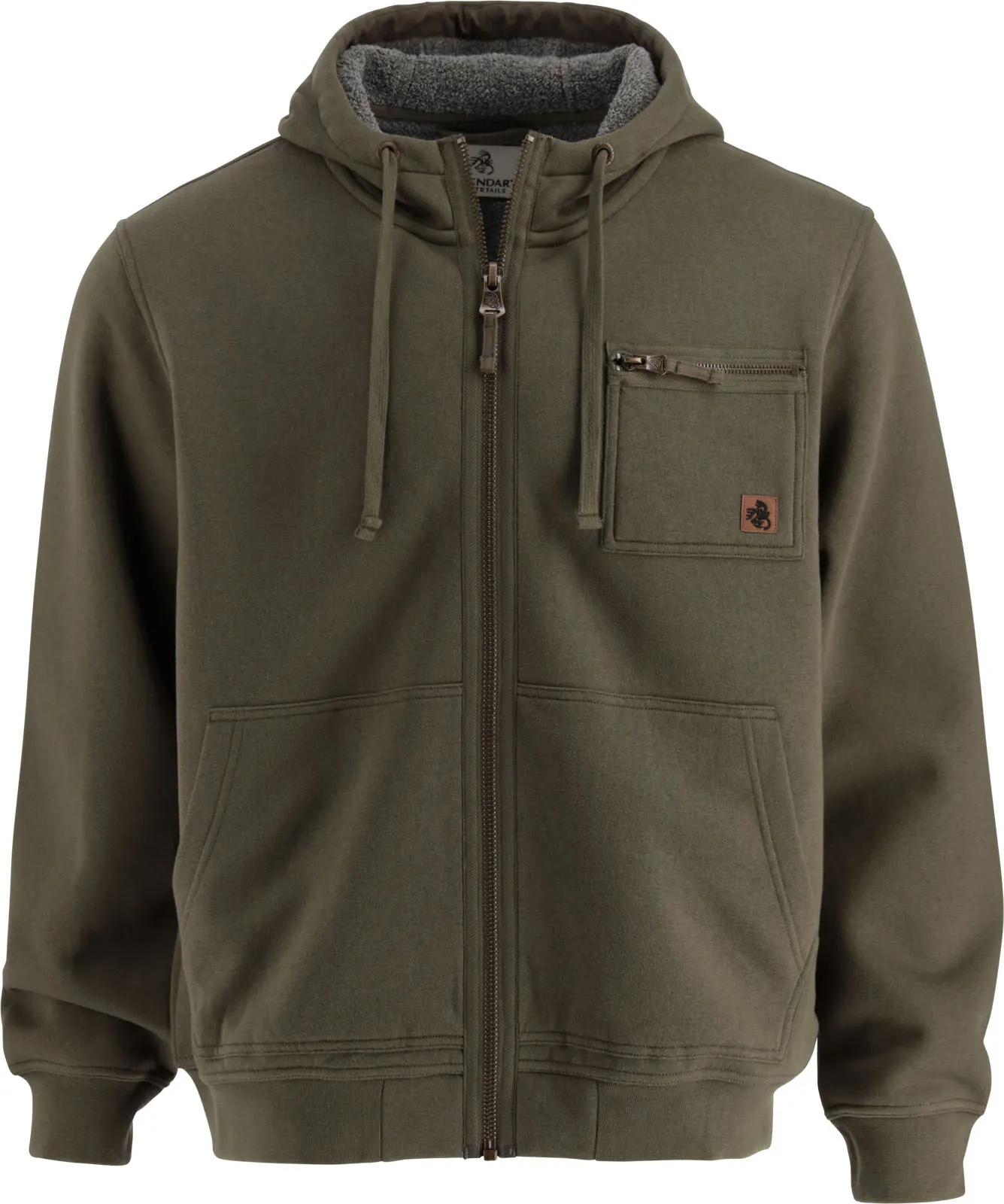 Men's North Woods Berber Lined Zip Front Hoodie