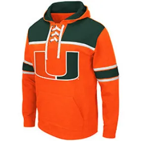 Miami Hurricanes Colosseum MEN'S SKINNER HOCKEY PULLOVER - ORANGE