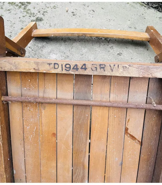 MILITARY PROP HIRE - WW1 WW2 British wooden folding  chair