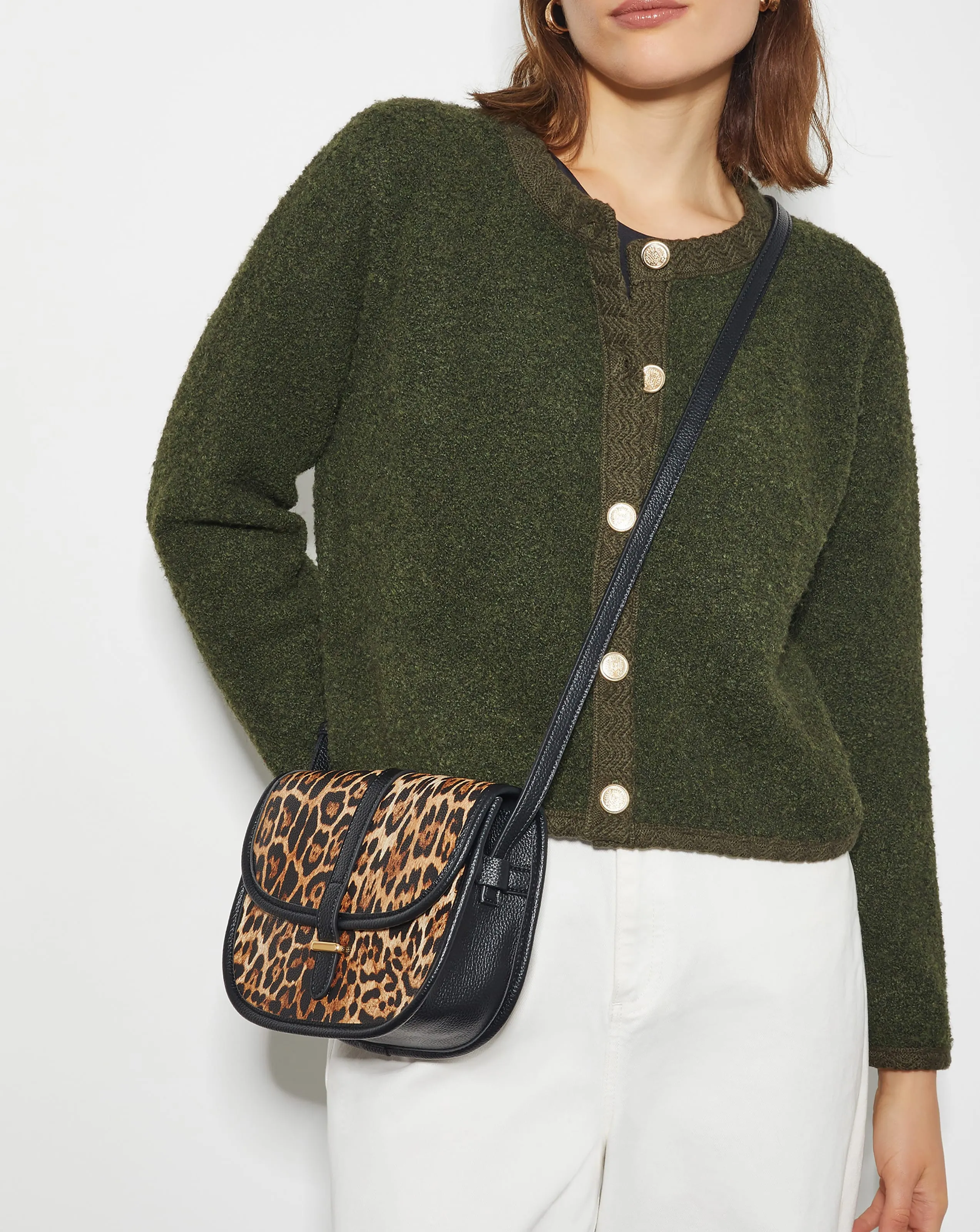 Monsoon Mava Leopard Cross-Body Bag | Simply Be