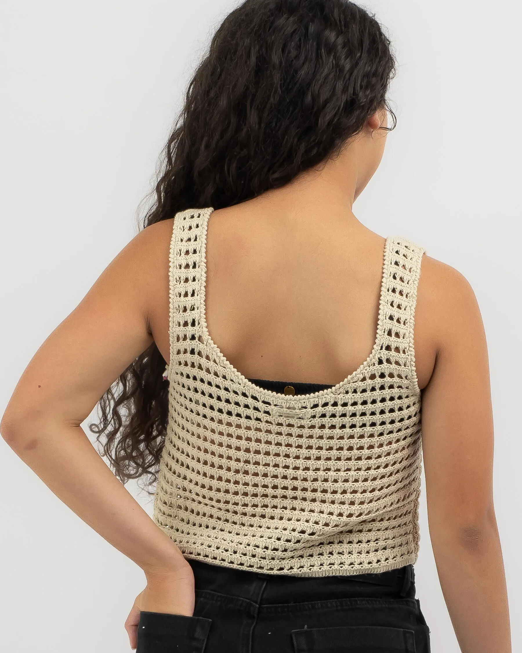 Mooloola Girls' Aruba Crochet Tank Top