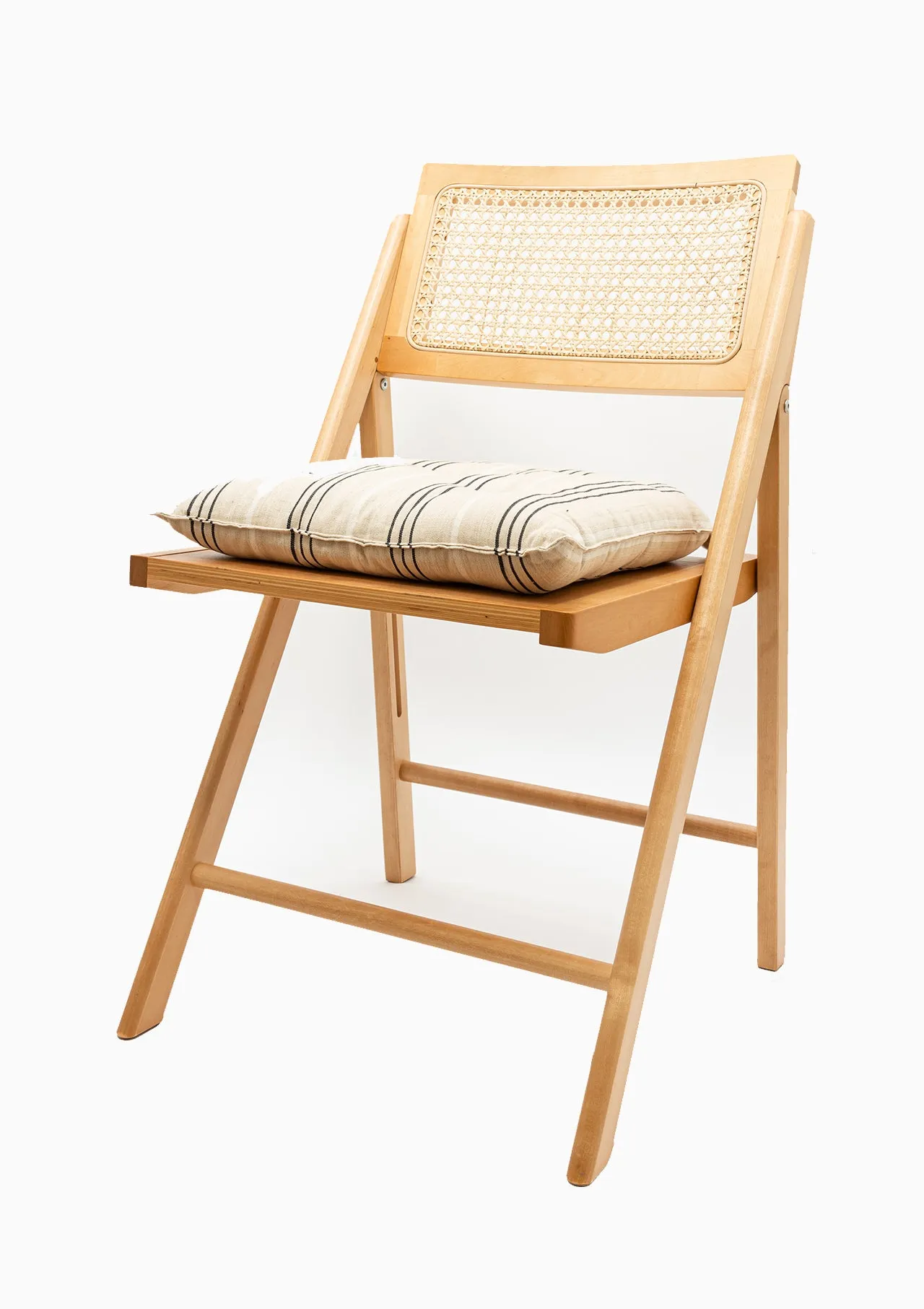 Natural Cane Rattan Folding Dining Chair