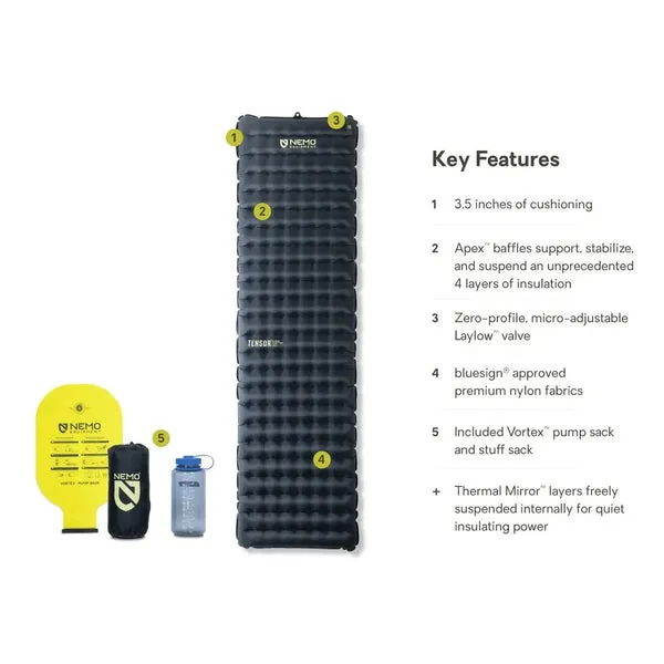 NEMO Tensor Extreme Conditions Ultralight Insulated Sleeping Pad - Regular