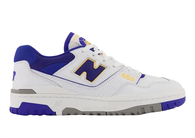 New balance 550 lakers pack purple gold white bb550wtn