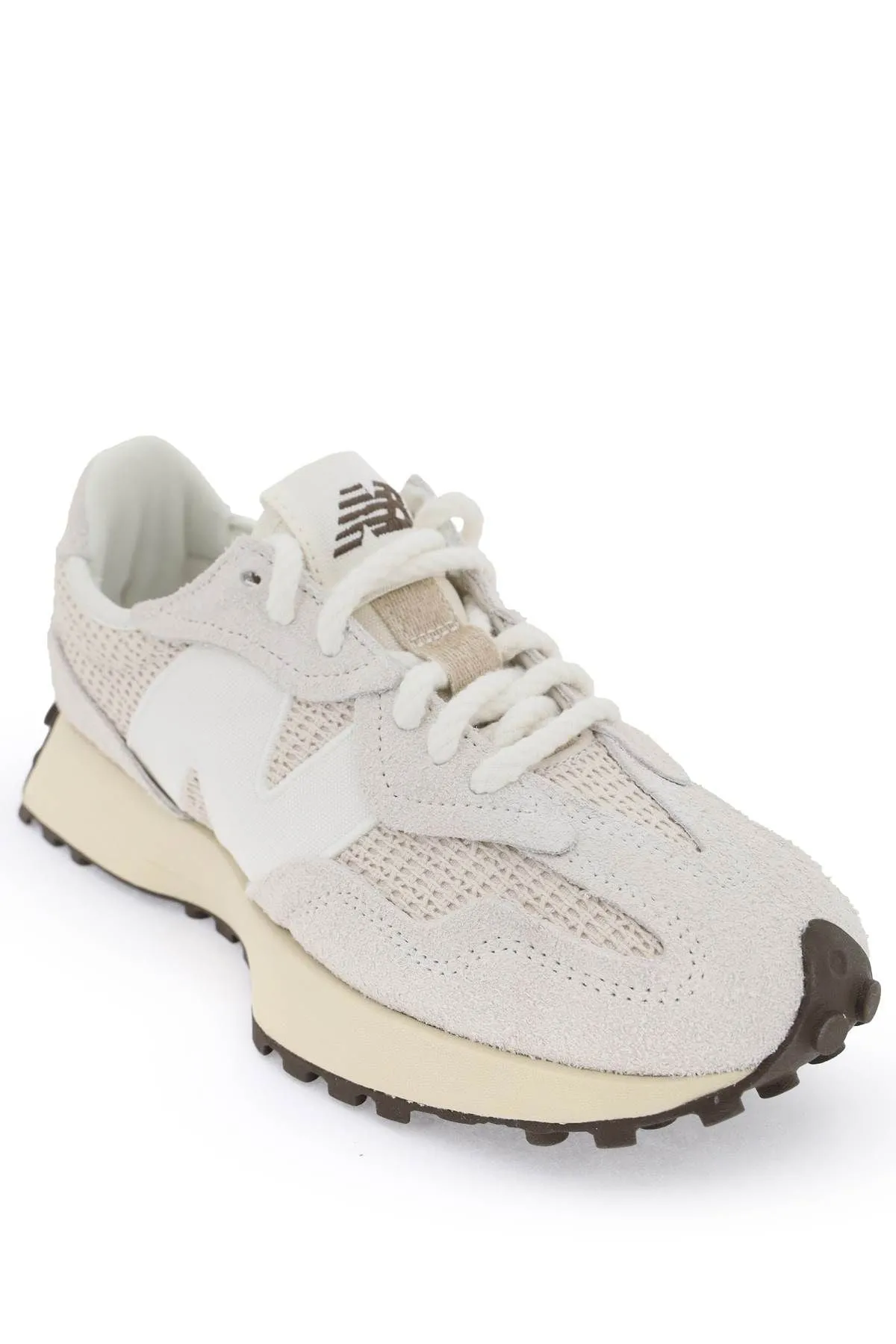 New Balance    New Balance Suede And Rope 327 Sneakers In Leather