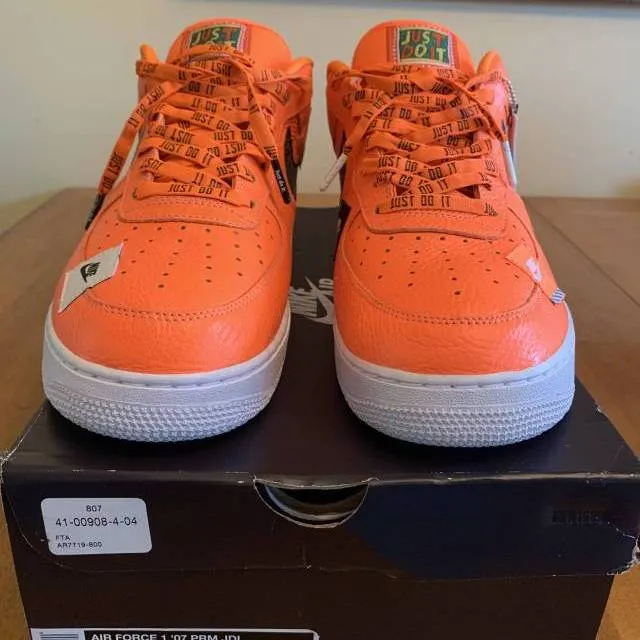 Nike Air Force 1 Low Premium Just Do It Orange size 13