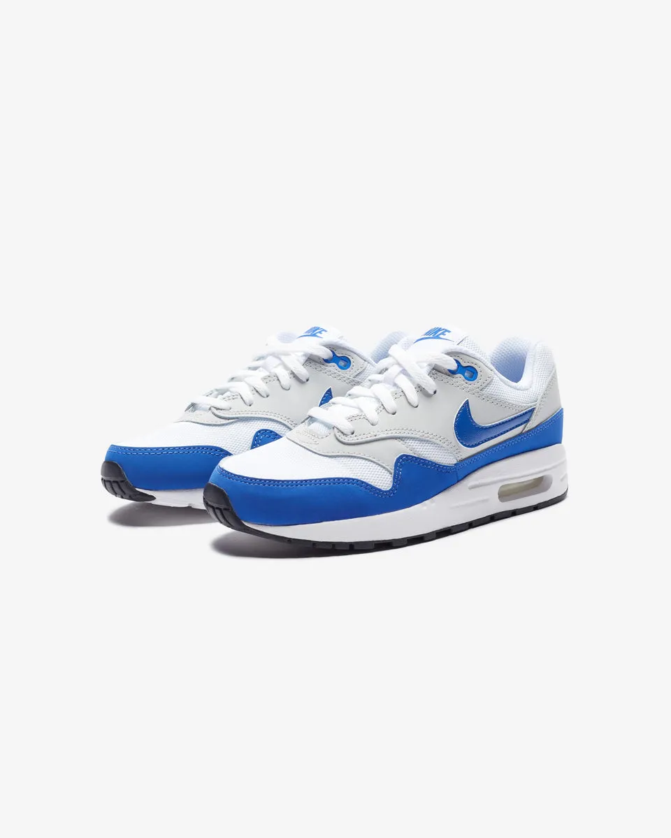 NIKE GS AIR MAX 1 - WHITE/ GAMEROYAL/ NEUTRALGREY/ BLACK